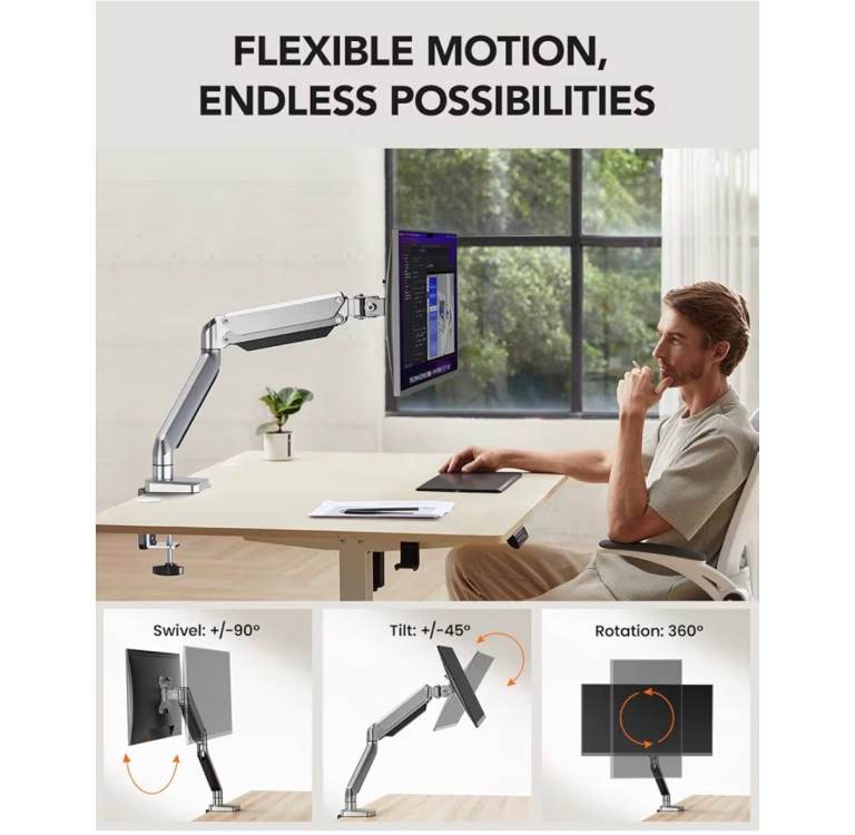 Monitor Arm Fully Adjustable up to 32"
