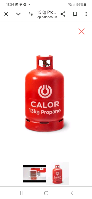 13kg calor gas bottle full and flogas for sale 