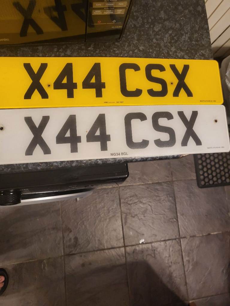 Private Number Plate No X44CSX 