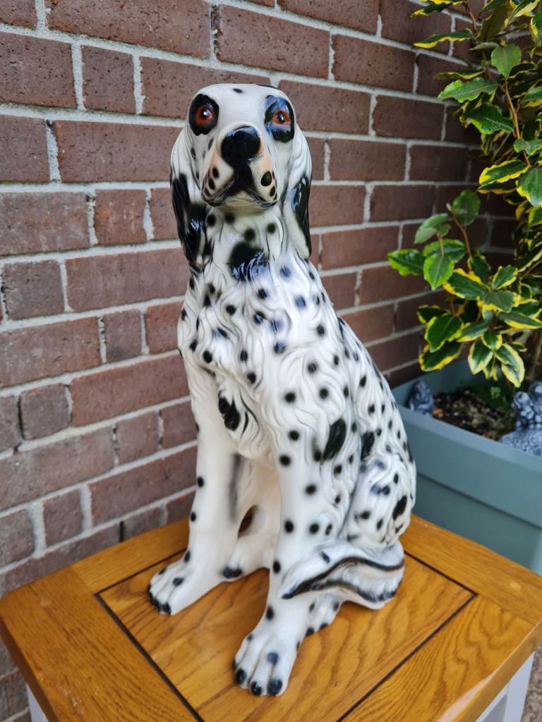 Large Vintage Setter / Dalmatian Dog Ornament