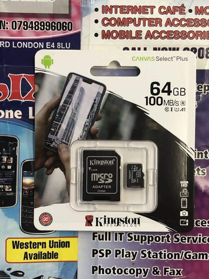 64GB MICRO SD Kingston Memory Card