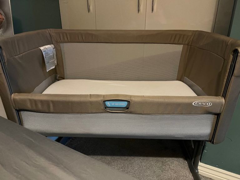 image for Graco Sweet2Sleep Bedside Crib - Oatmeal