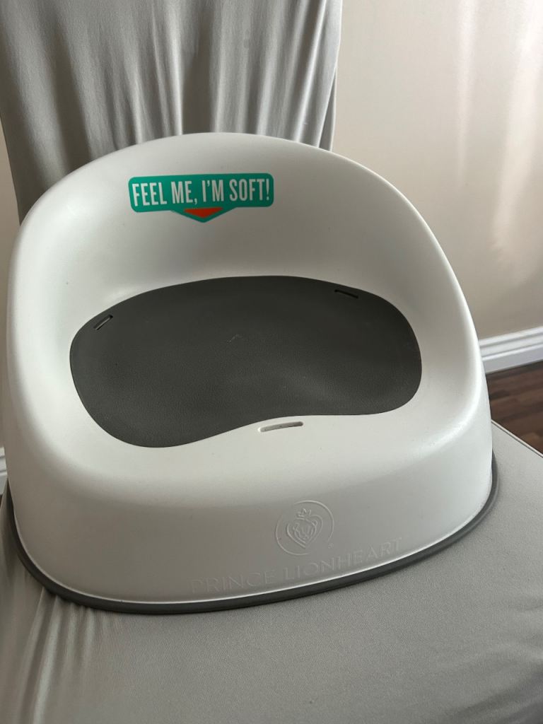 Prince Lionheart Baby Booster Seat – White/Grey