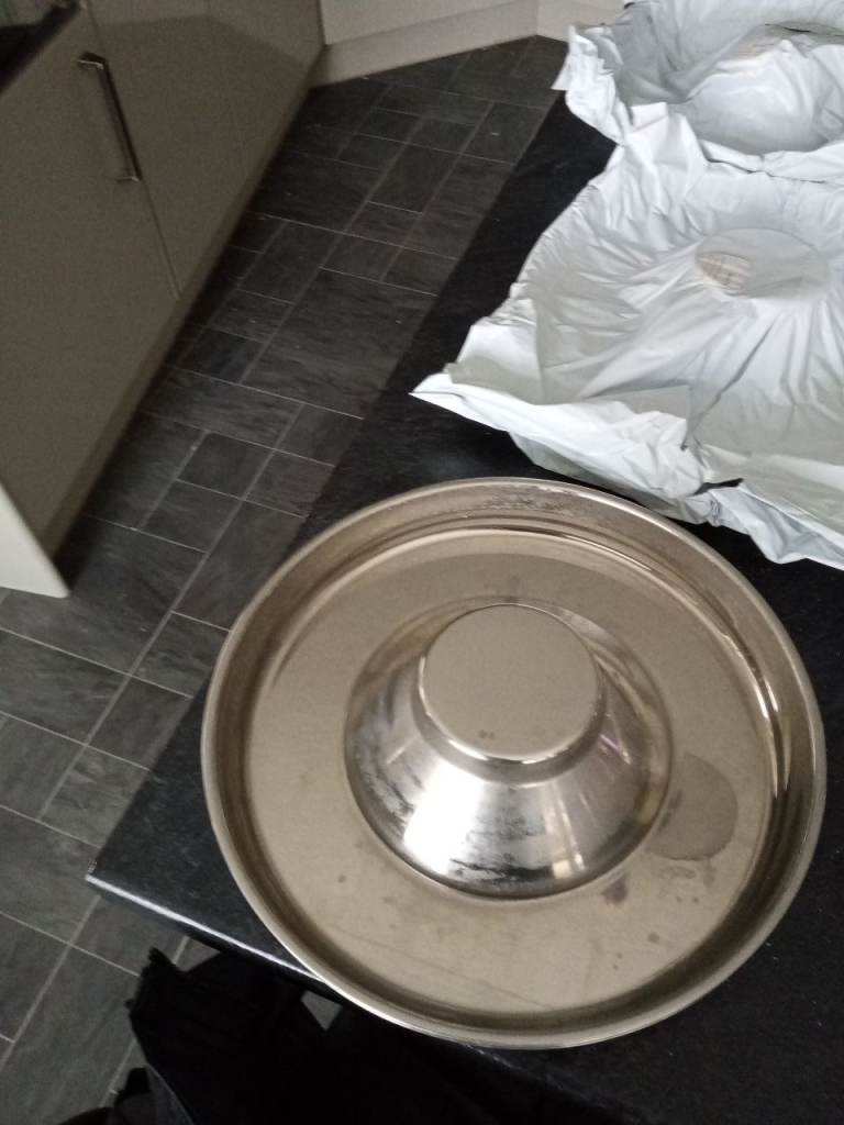 4x puppy litter feeding dishes