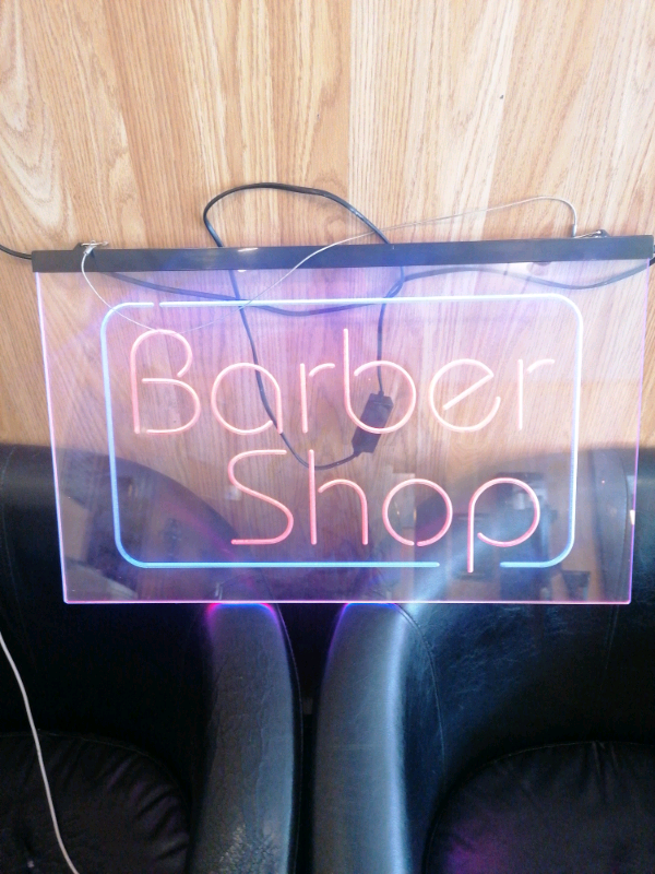 Barber sign LED