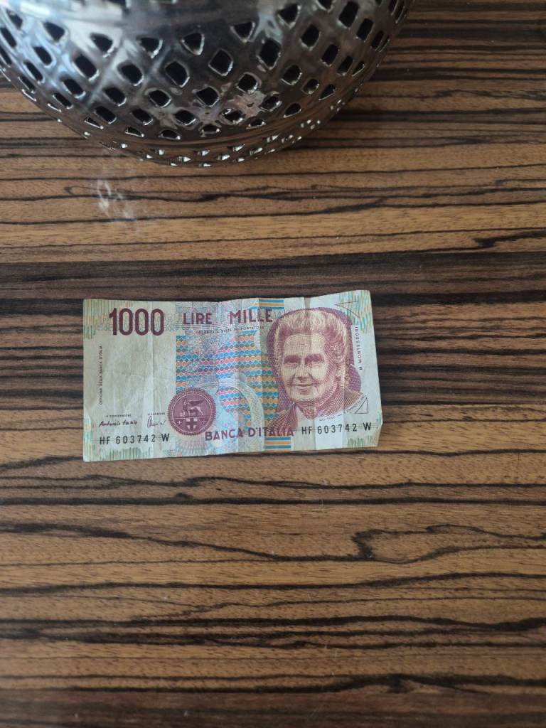 Vintage 1000 Lire Italian Banknote – Good Condition