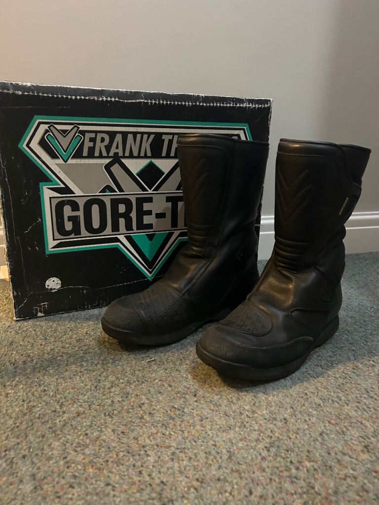 Black Leather Motorcycle Boots