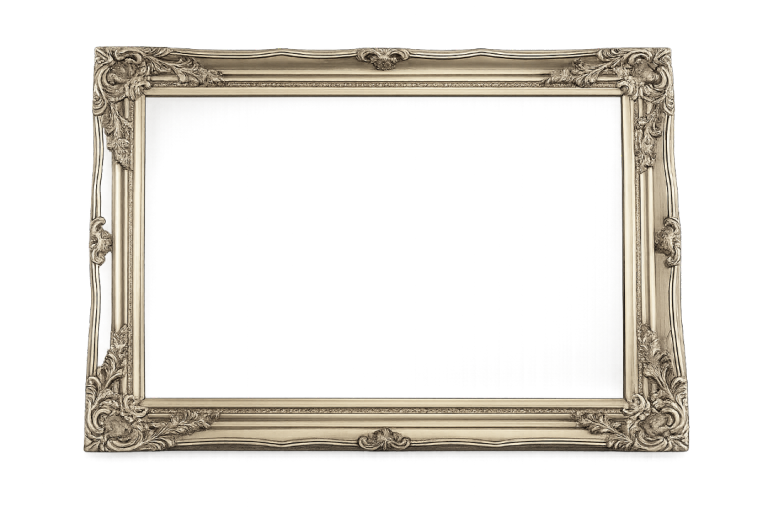 Silver Ornate Mirror