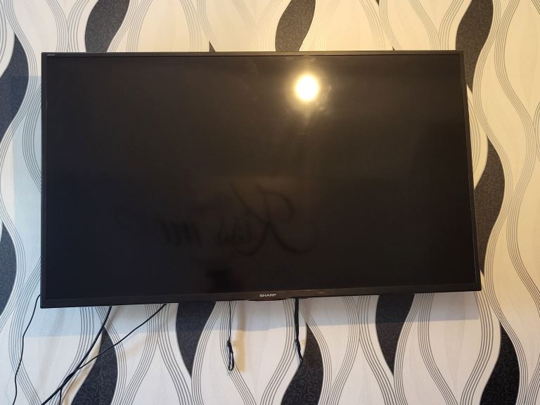 Sharp 50 inch Black Flat Screen TV – Good Condition