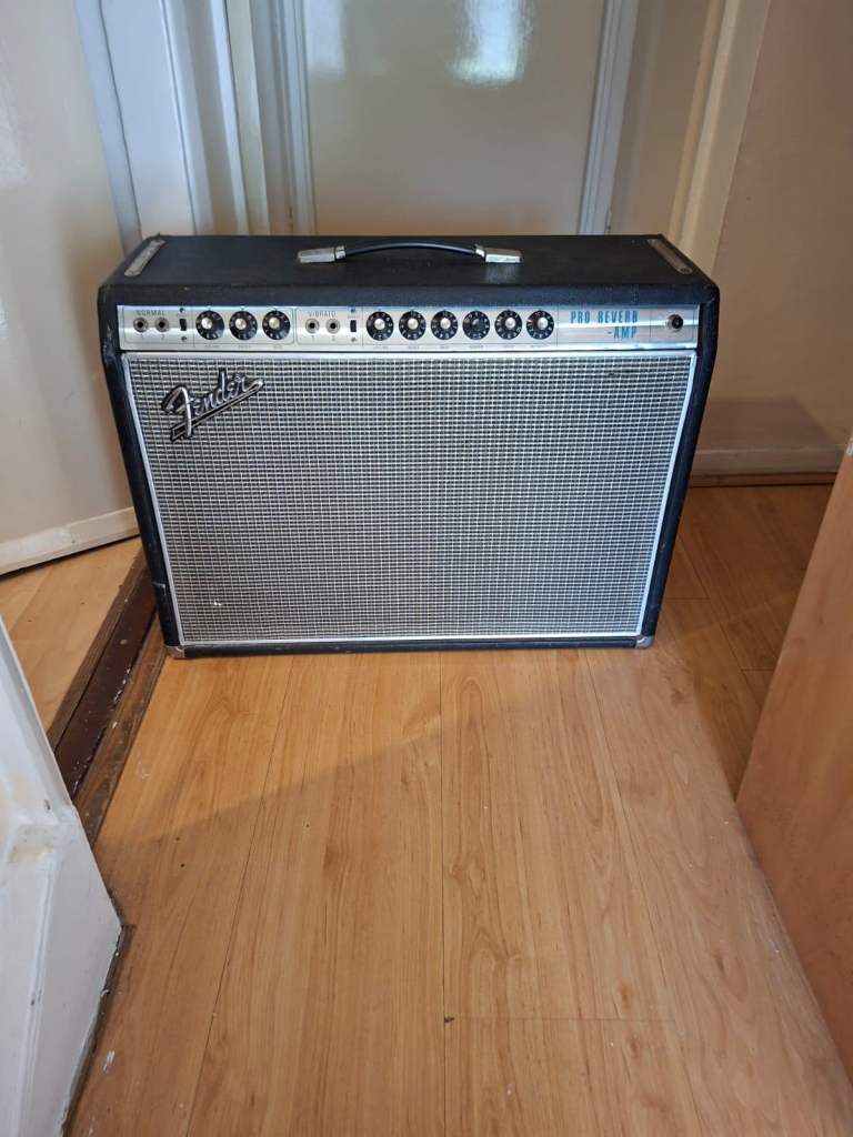 1968/69  Vintage  Fender Pro Reverb "Drip Edge" Silverface Valve Amplifier