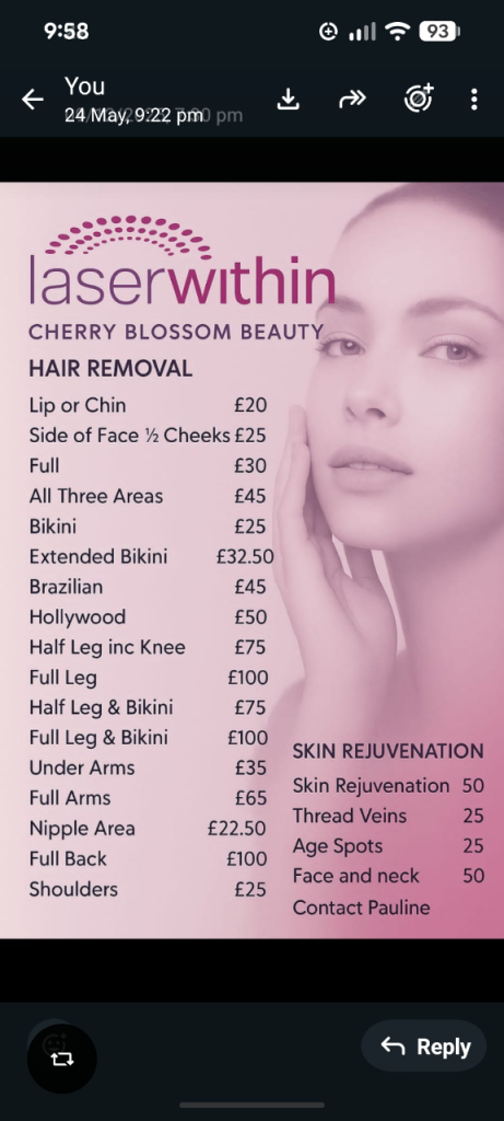 Hair laser removal 