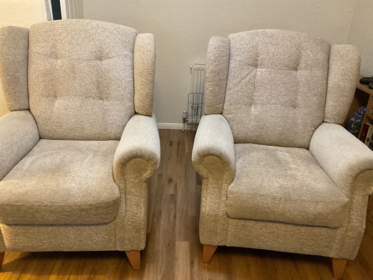 Sofa and two wing chairs