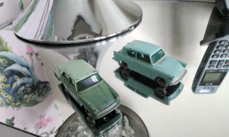 2 Lesney die cast cars Austin Cambridge & Ford anglia 