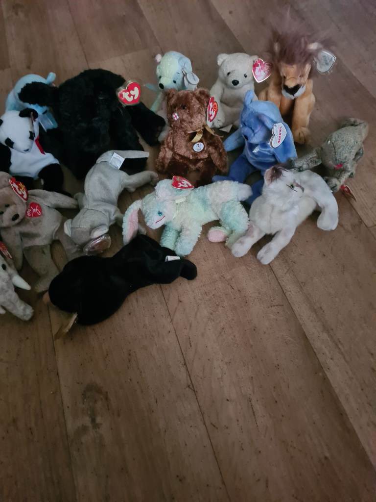 JOB LOT OF BEANIE BABIES WITH BOTH TAGS 