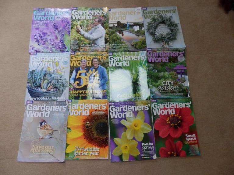 Gardeners World magazines x 12 January to December 2017 