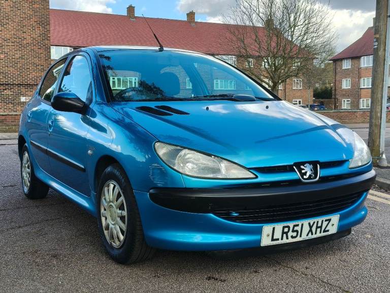 PEUGEOT 206 1.1 LOOK 2001 51 REG MET BLUE 5 DOOR 5 SPEED MANUAL A/C 111K ULEZ FREE SUPERB