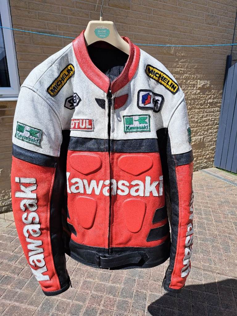 Kawasaki leather jacket xxl