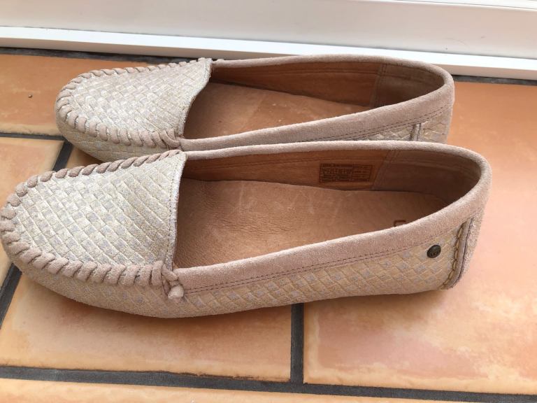 UGG Ladies slip-on Shoes. Brand New. Size5  Leather with Suede. £35