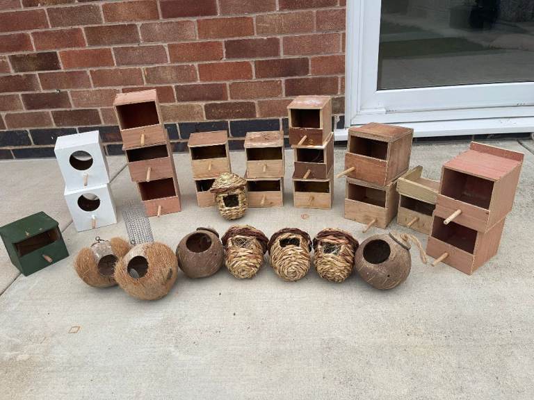 Finch Breeding Boxes Job Lot in Melton Mowbray