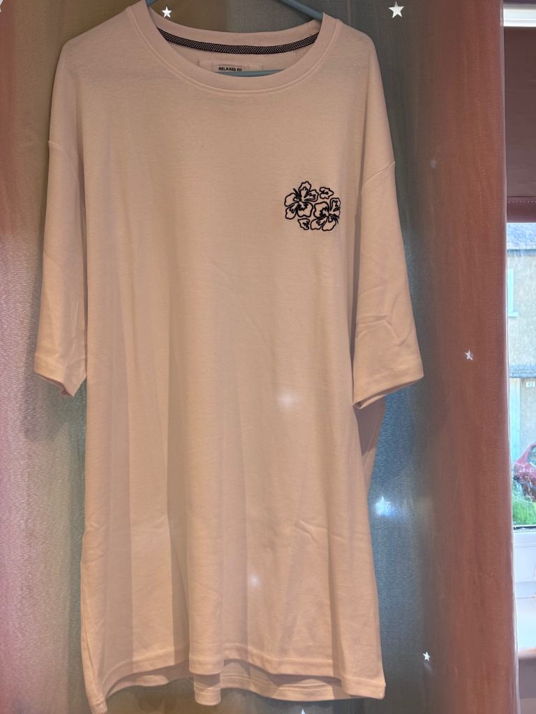 Threadbare Relaxed Fit White T-shirt - Size L, New