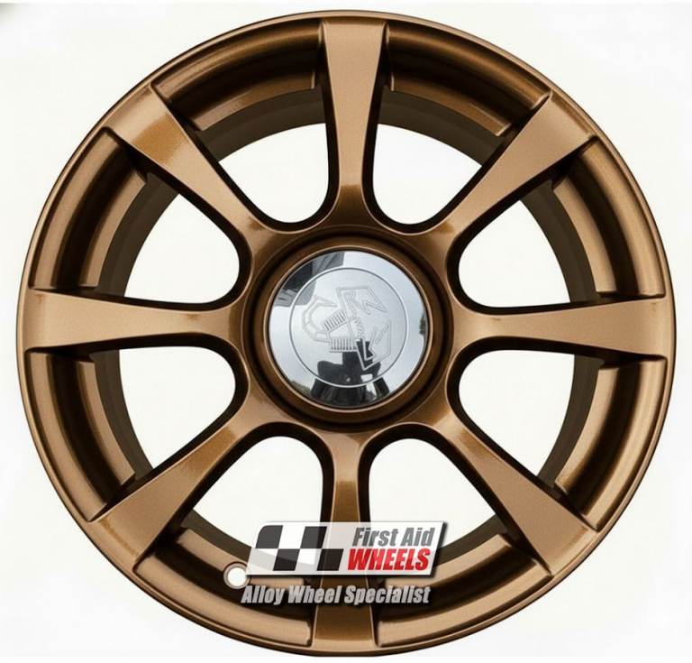R655BG Swap FIAT 500 595 ABARTH 4X 16''' GENUINE 8 SPOKE IMOLA BRONZE ALLOY WHEELS
