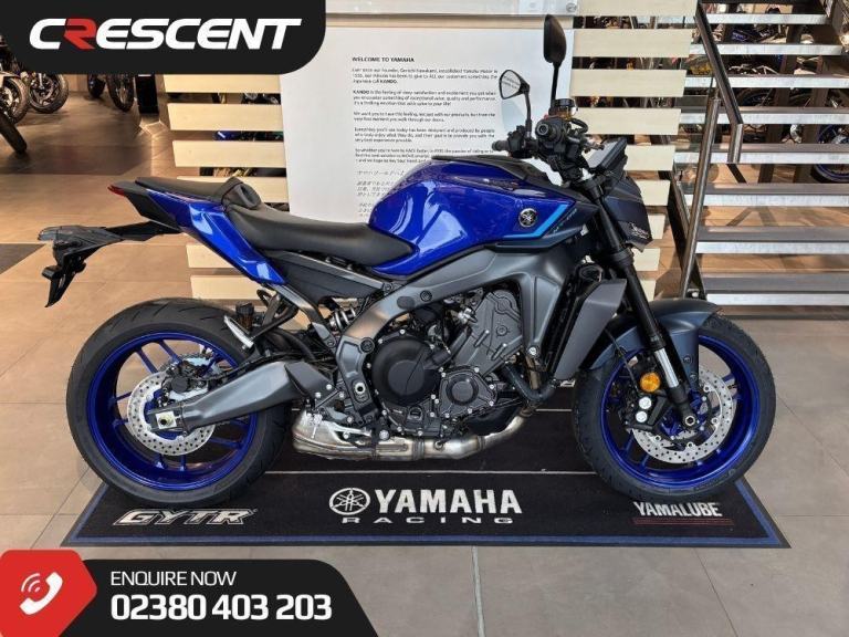 YAMAHA MT-09 2025 ICON BLUE - IN STOCK NOW - CRESCENT YAMAHA SOUTHAMPTON