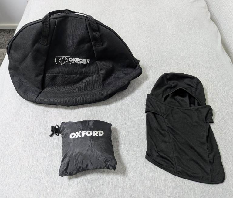 Oxford Lidsack Helmet Bag & Oxford Handy Sack 15L Fold Backpack + FREE Balaclava