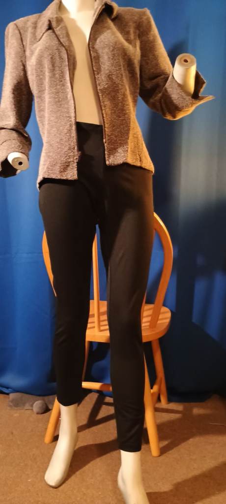 image for 90% polyester & 10% spandex black petite leggings