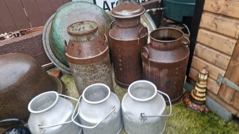 Milk churns buckets 
