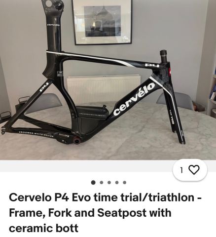 Cervelo P4 Evo time trial/triathlon - Frame, Fork and Seatpost