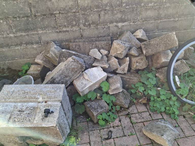 Reclaimed Concrete Blocks and Bricks – Free