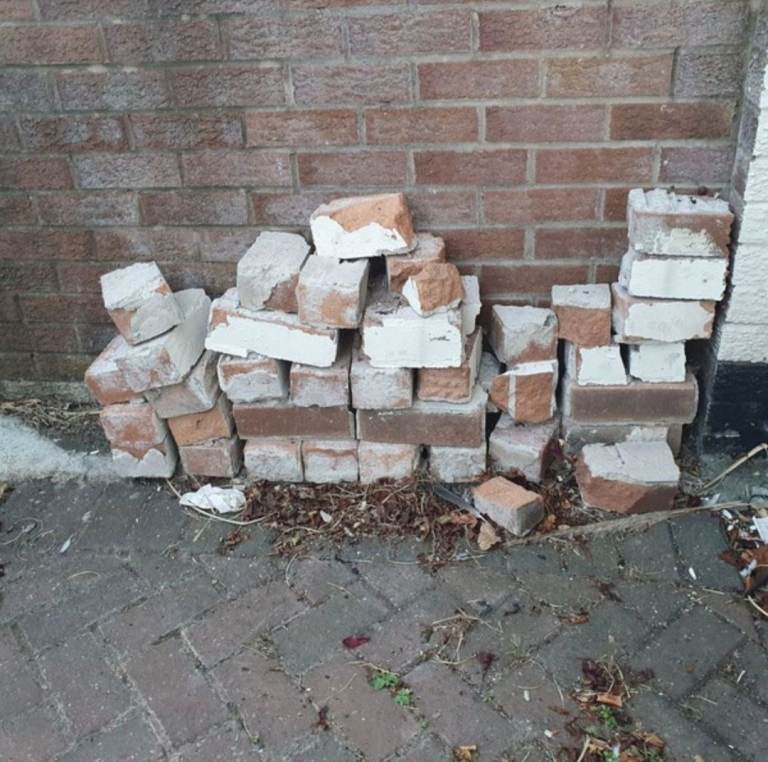 Used Bricks and Half Bricks for Garden or Building Projects