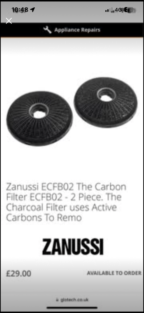 ECFB02 Carbon Filter, Black
