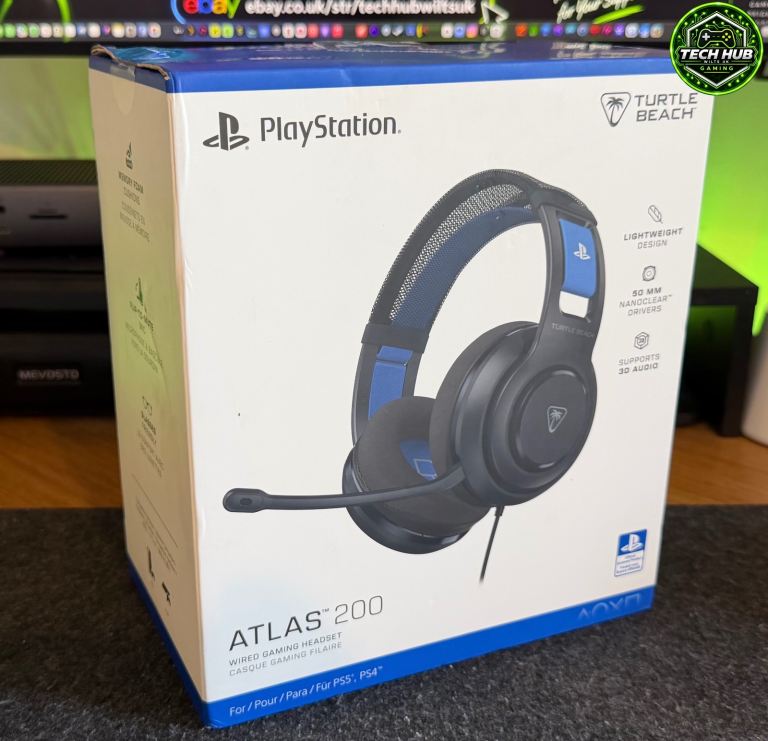 Turtle Beach Atlas 200 Wired Gaming Headset PS5 PS4 PlayStation NEW SEALED