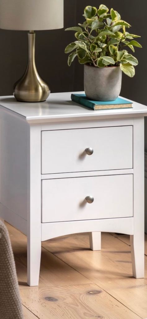 M&S Hastings bedside table and single wardrobe 
