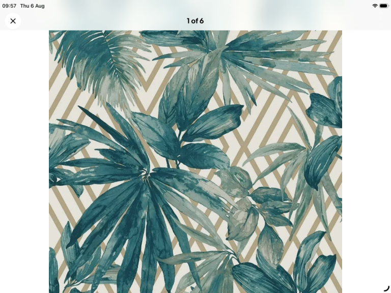 Grandeco Life Tropical Leaf Wallpaper Rolls - New x 4 ( 1 opened but not used)
