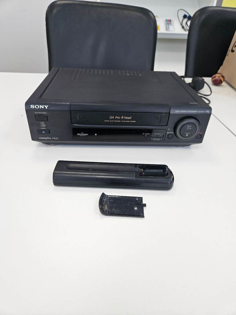 sony slv-e430 vhs video cassette recorder da pro 4 head tri logic working