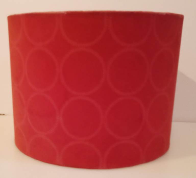 Red Fabric Lampshade 25cm Drum Shade Modern Ceiling Table Lamp Light Shade
