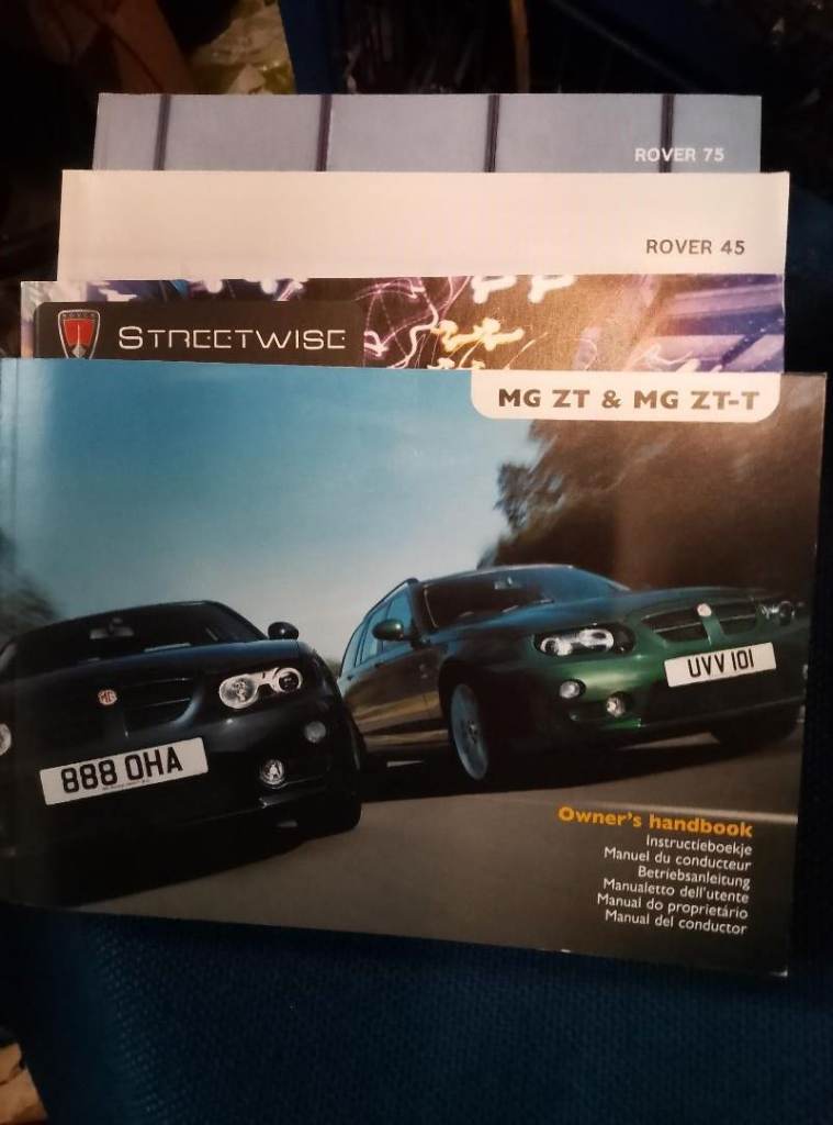 UNUSED SERVICE / HANDBOOKS FOR ROVER STREETWISE 45 75 AND LIMO  MG ZT MGZTT