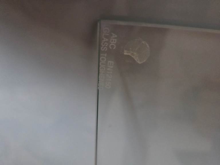 Toughened Safety Glass Panel – Clear, Good Condition