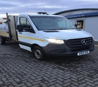 2021 MERCEDES BENZ SPRINTER 315 RWD L3 ALLOY BODY SINGLE CAB TOOL POD TIPPER