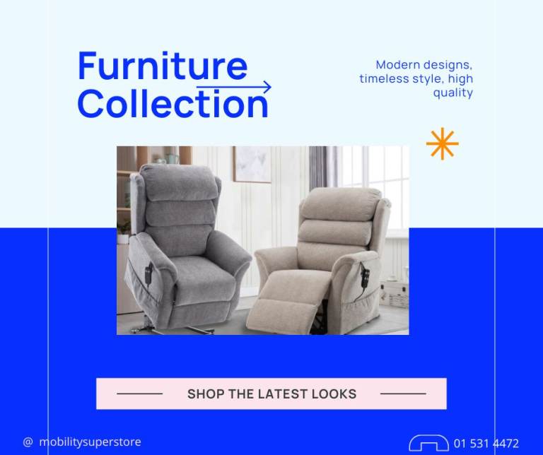 Rise and Recline armchairs, suite, cloth, leather, faux leather, dual motor, quad motor