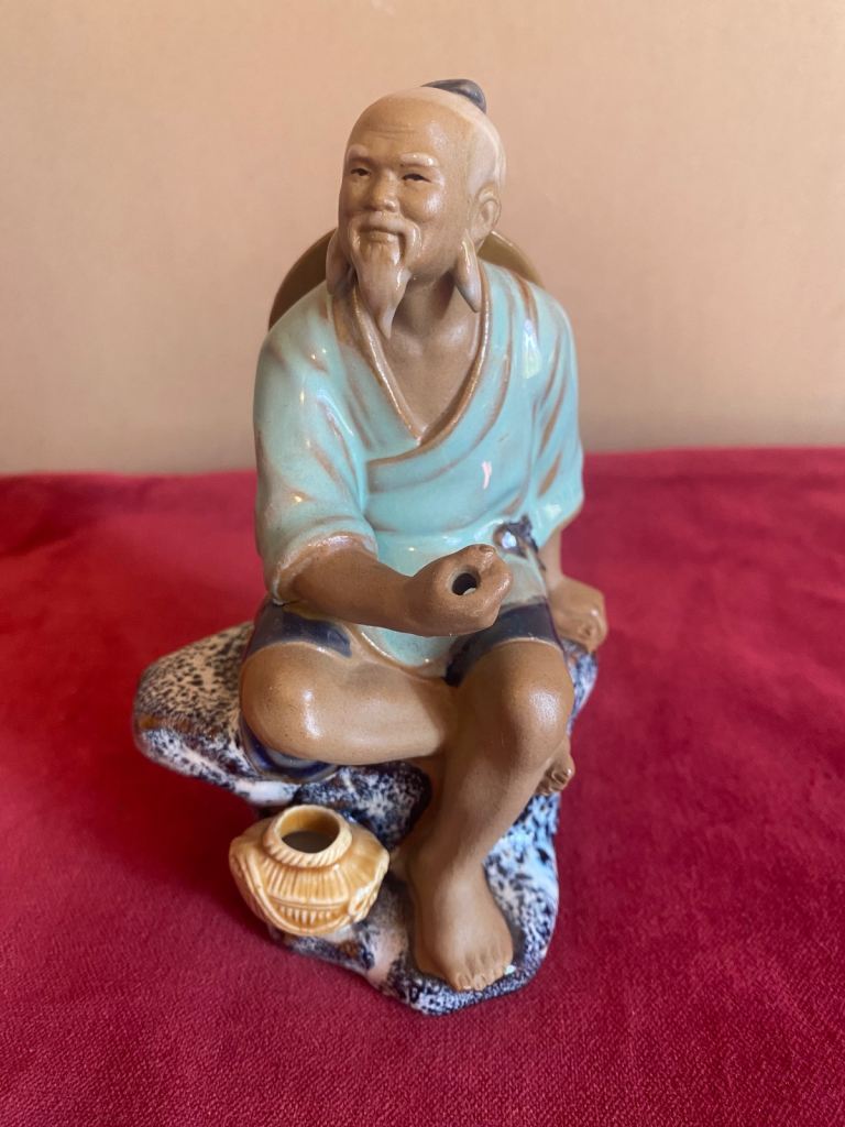 Chinese mudman  glaze fisherman.