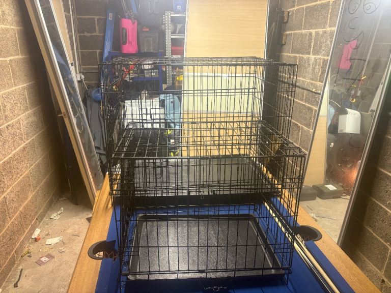 Two dog crates 