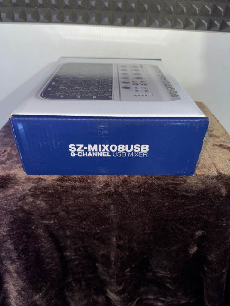 SubZero SZ-MIX08USB 8-Channel USB Audio Mixer/Interface - Never Used!