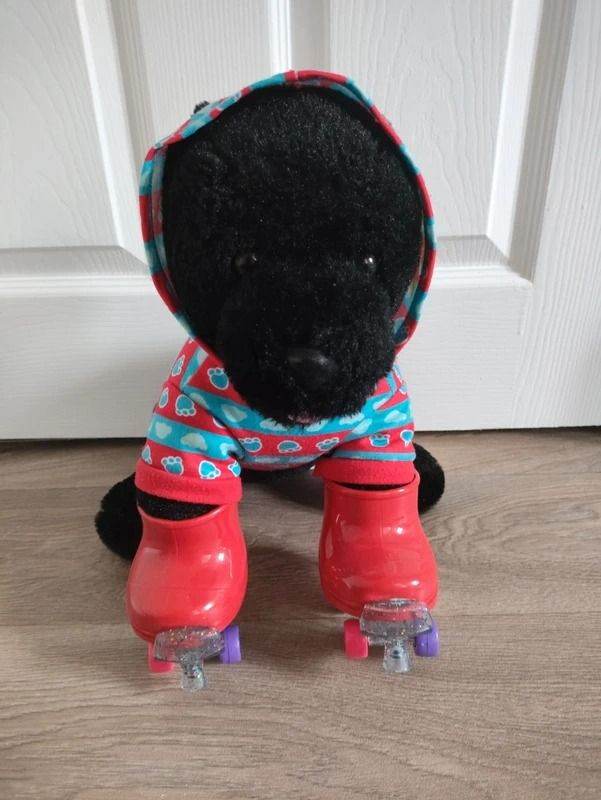 Build-A-Bear Black Labrador 25th Celebration Edition & Accessories.. Excellent Condition