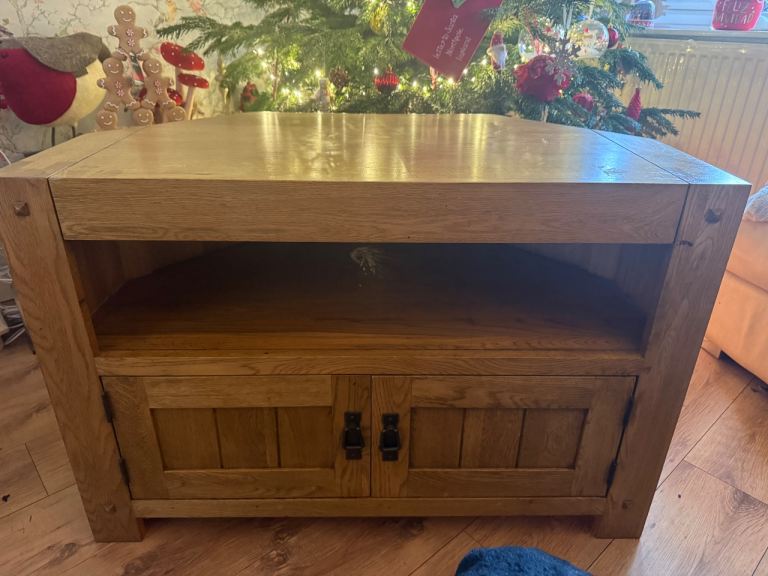 Solid Oak TV / media unit