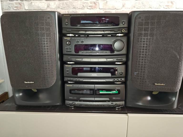 technics hifi vintage ch550 amp cd tuner tape remote 70w speakers