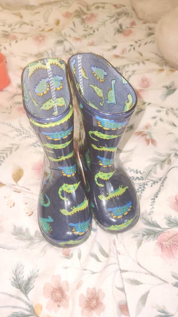 Toddler dinosaurs wellies