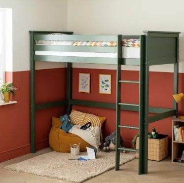Habitat Brooklyn High Sleeper loft bed and Mattress